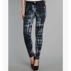 Current/Elliot tie-dye blue skinny ankle jeans - size 25